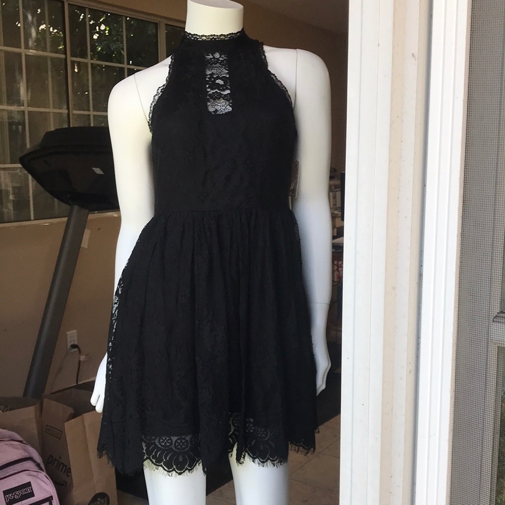 Free People black lace dress